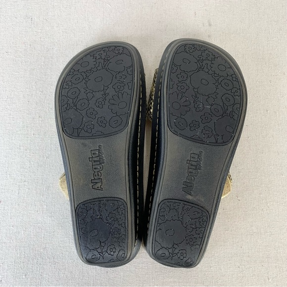 Alegria Women's Karmen Glitz Gold Faux Snakeskin Leather Sandals - Size 39/9 US - Picture 12 of 14